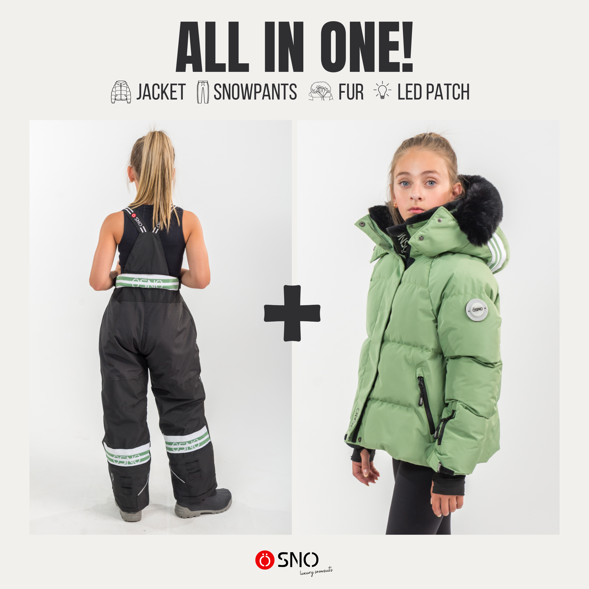 Nikki’s Cropped Ski Jacket & Pants Snowsuit