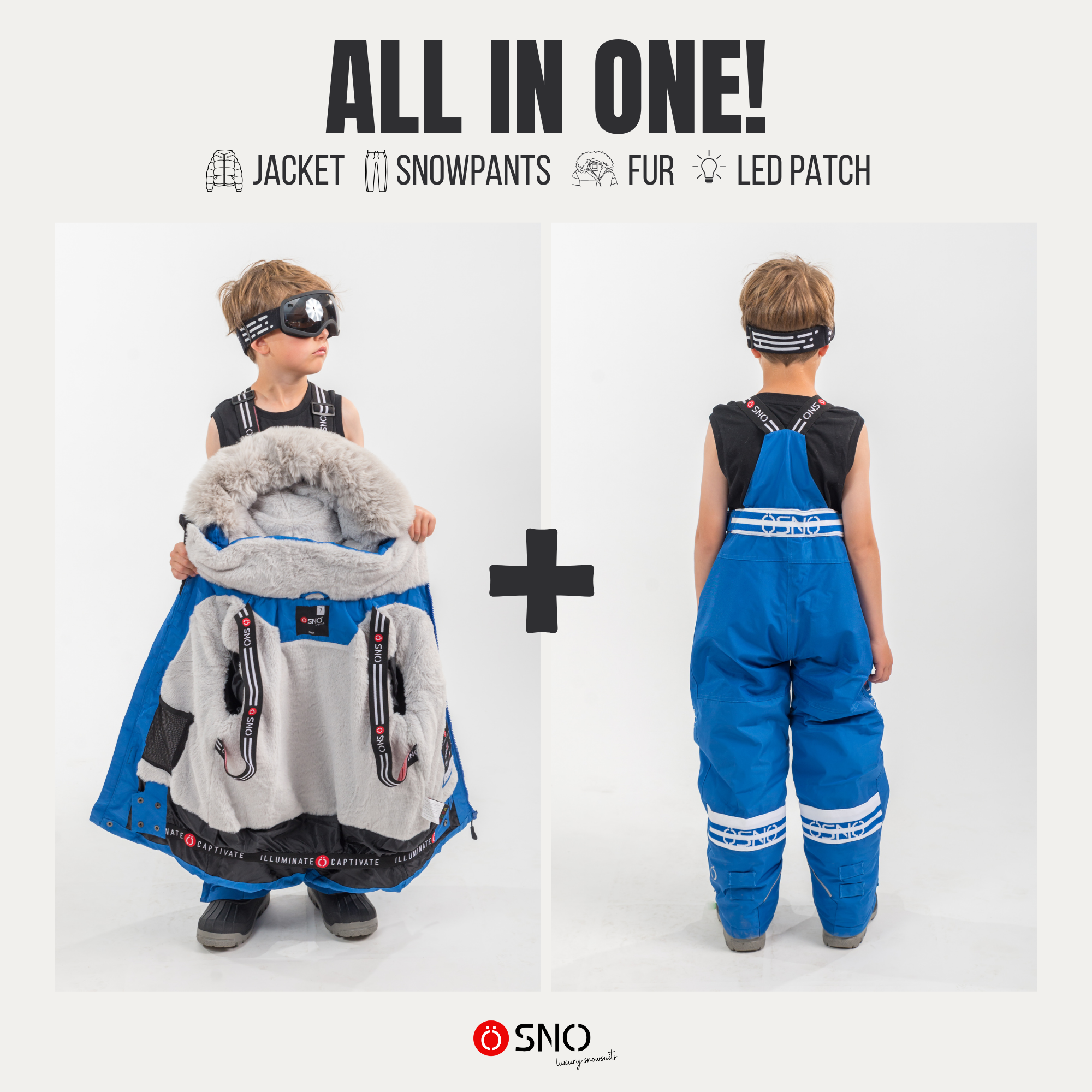 Liam's Luxury Snowsuit - Jacket & Snowpants