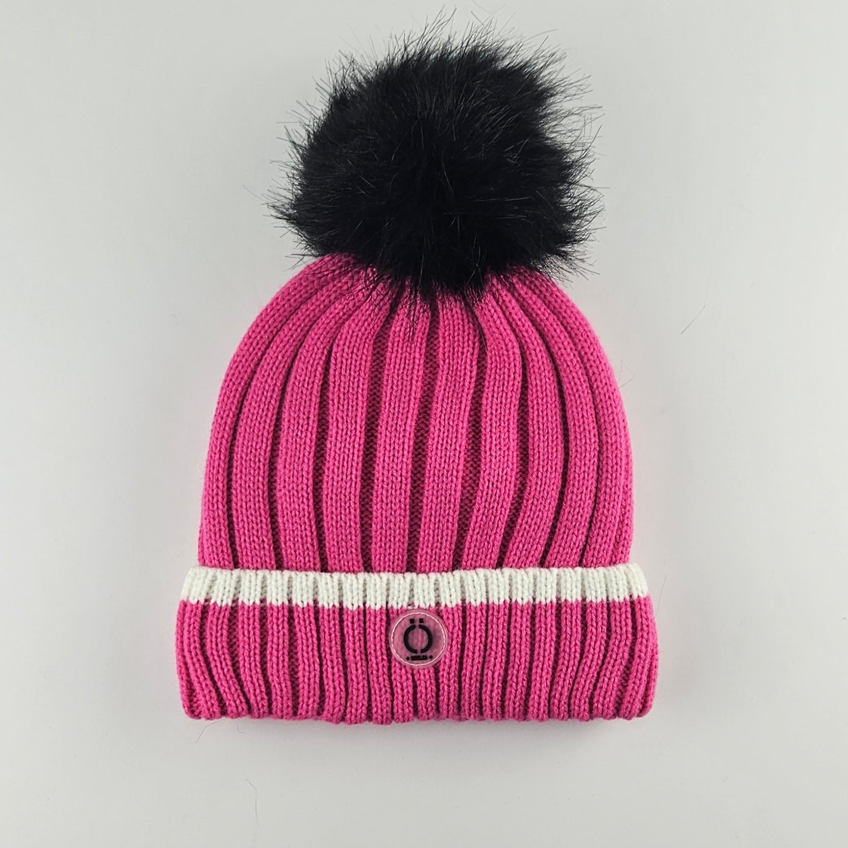 Fushia Stripe Tuque