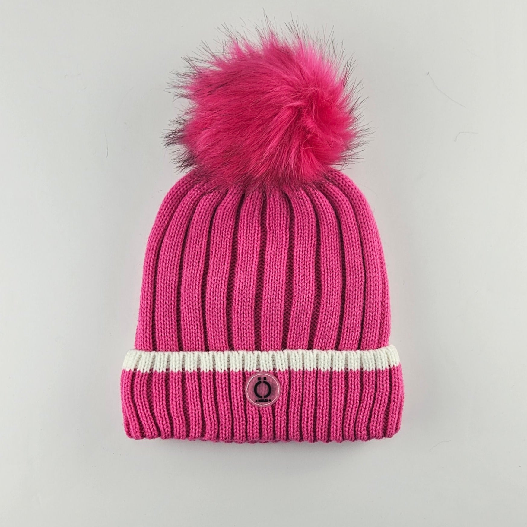 Fushia Stripe Tuque