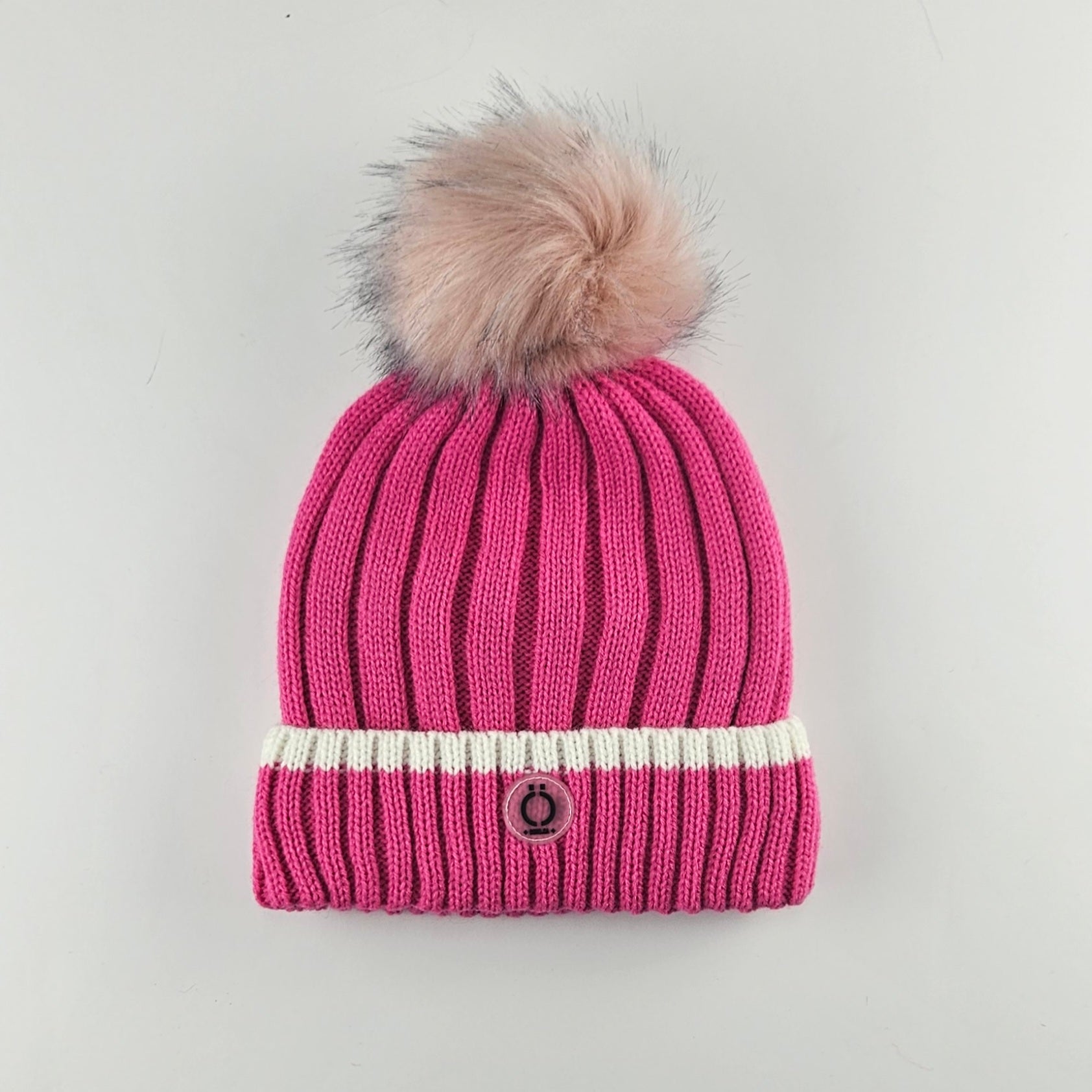 Fushia Stripe Tuque