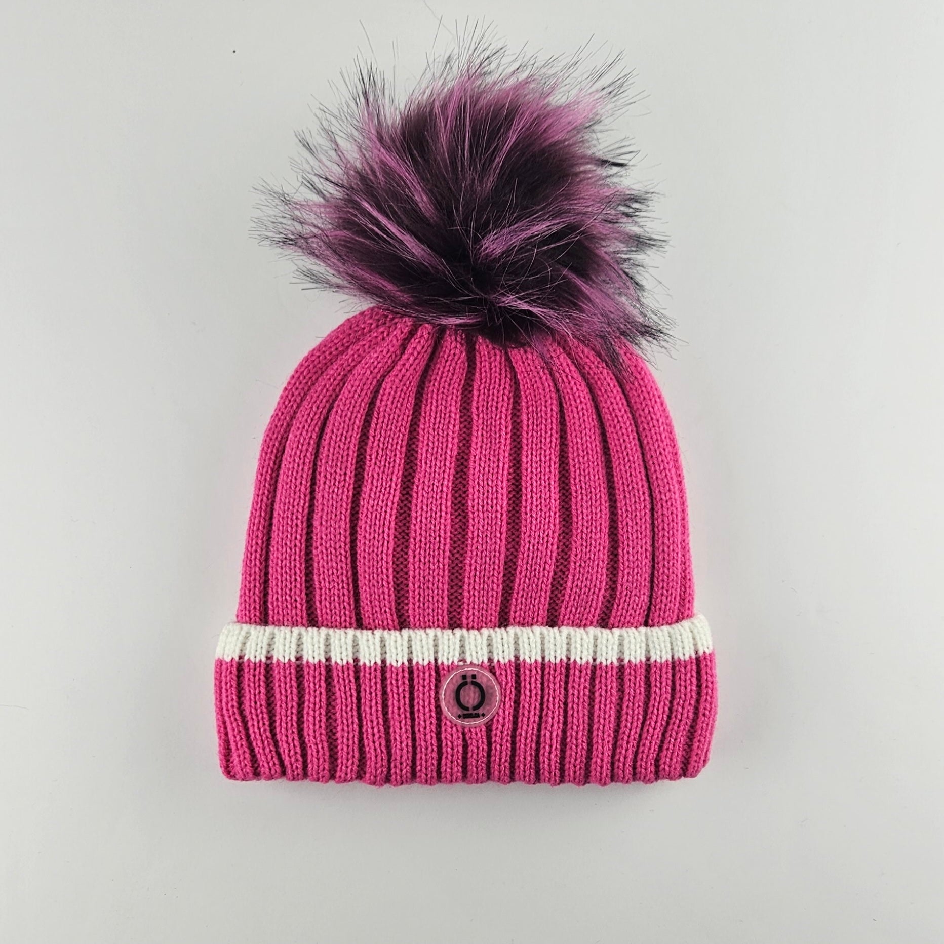 Fushia Stripe Tuque