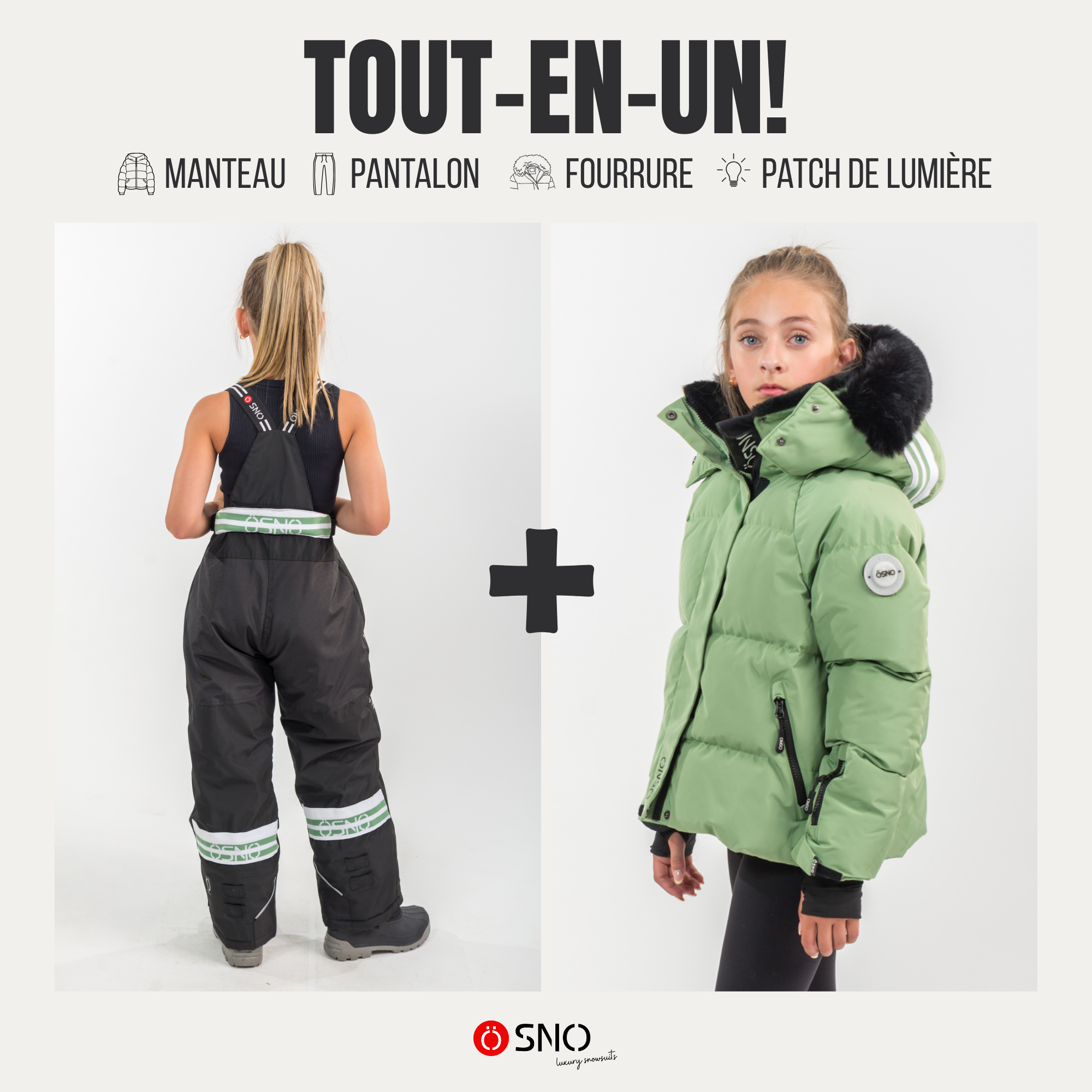Nikki’s Cropped Ski Jacket & Pants Snowsuit