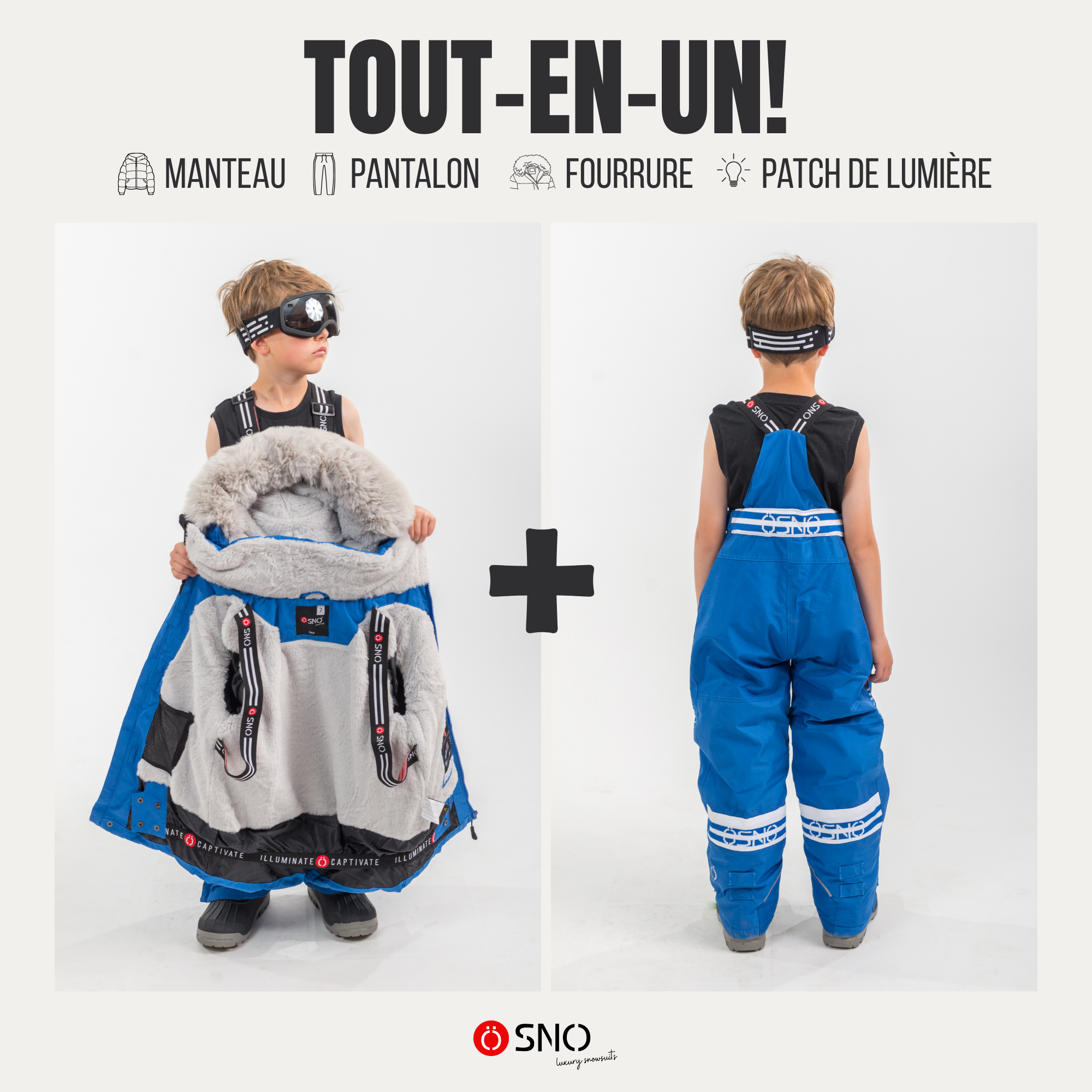 Liam's Luxury Snowsuit - Jacket & Snowpants