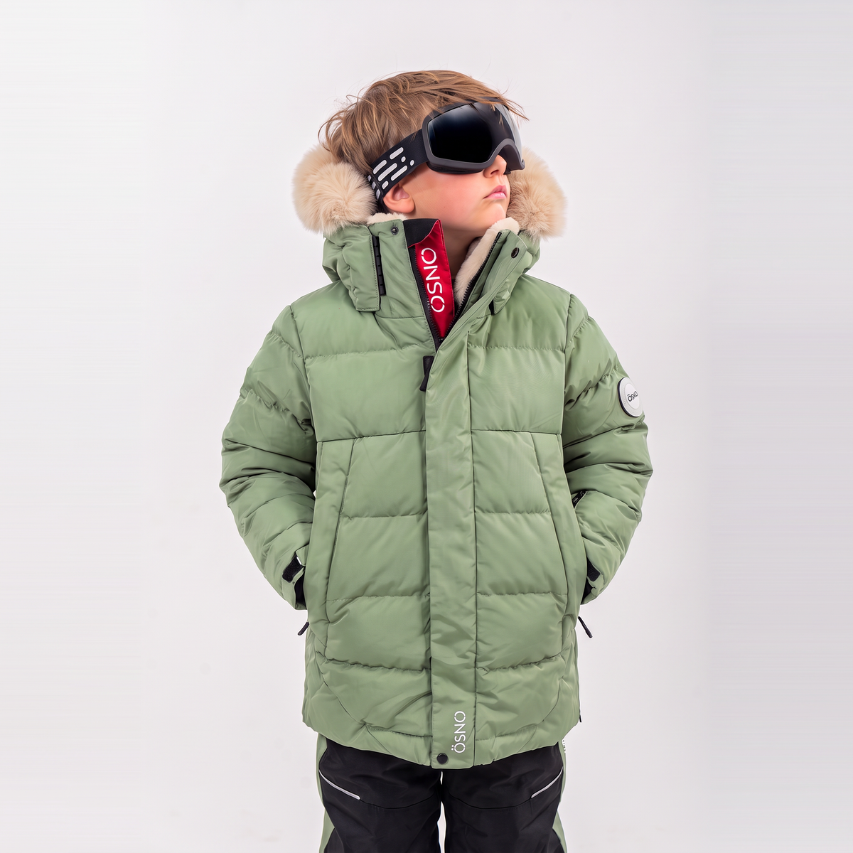 Boy wearing Karl Luxury Snowsuit - Jacket & Snowpants